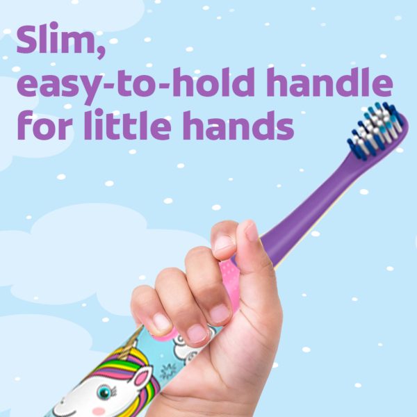 Colgate Kids Battery Full Head Toothbrush, Unicorn Toothbrush, for Children,1 Pack - Image 4