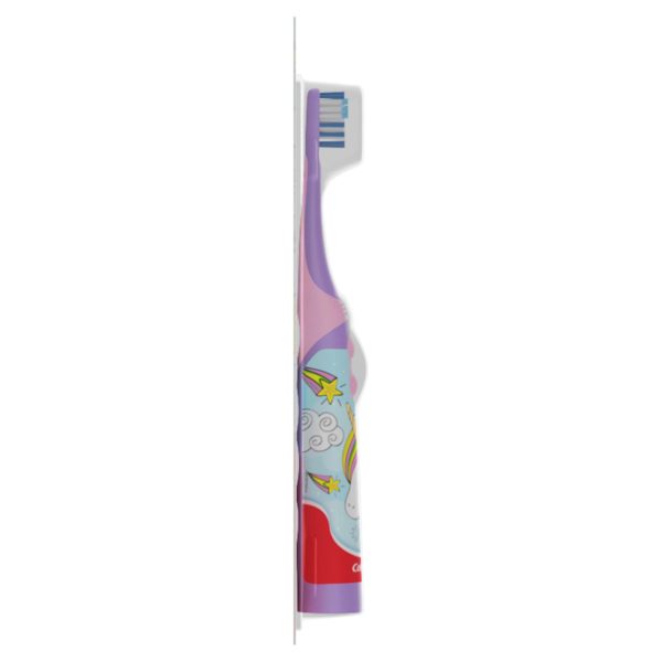Colgate Kids Battery Full Head Toothbrush, Unicorn Toothbrush, for Children,1 Pack - Image 3