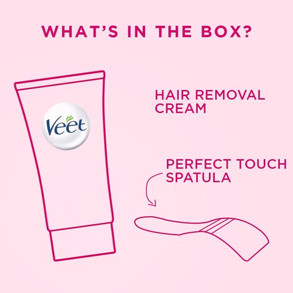 Veet Hair Removal Cream for Sensitive Skin - 30 g (Pack of 3) - Image 5