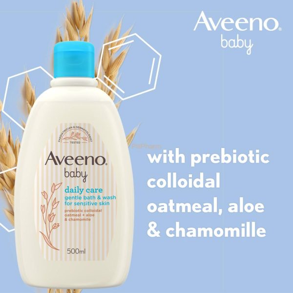 Aveeno Baby Daily Care Gentle Bath & Wash 500ml - Image 3