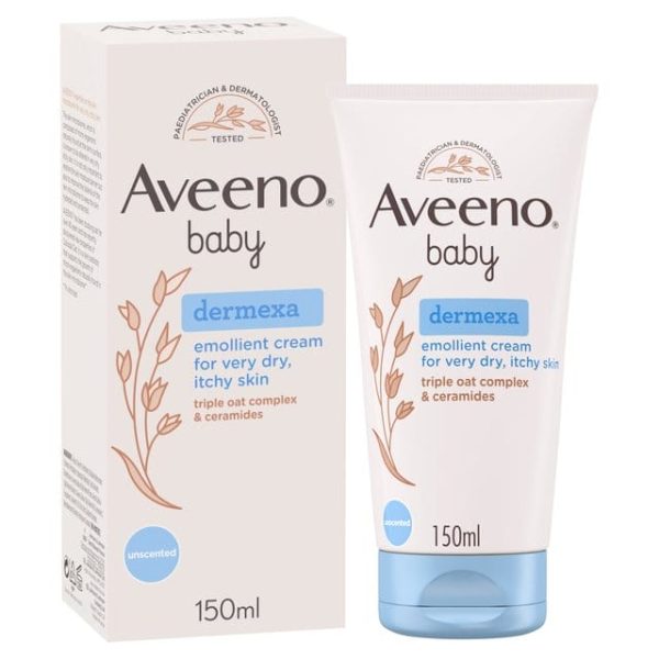 Aveeno BABY Dermexa Emollient Cream Dry,Itchy Skin 150ml