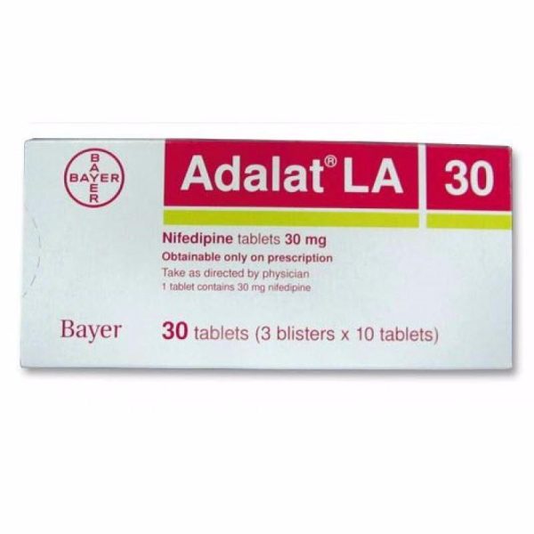 Adalat LA 30 mg  Prolonged-release tablets 28's - Image 2