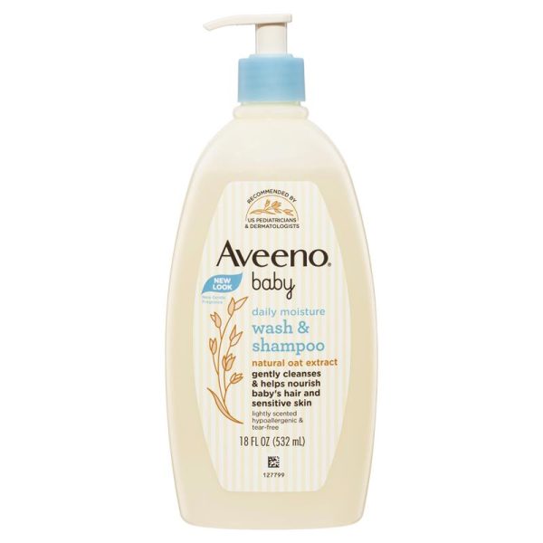 Aveeno BABY Daily Moisture Wash & Shampoo 532ml