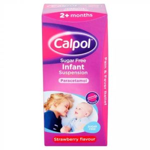 Calpol Infant Sugar Free Oral Suspension Strawberry Flavour 100ml