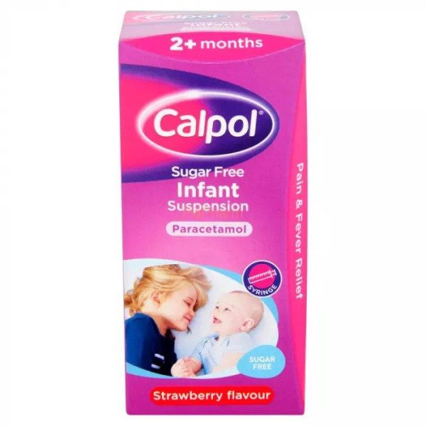 Calpol Infant Sugar Free Oral Suspension Strawberry Flavour 100ml