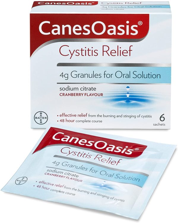 Canesoasis (Sodium Citrate) Cystitis Relief Sachets 6’s - Image 2