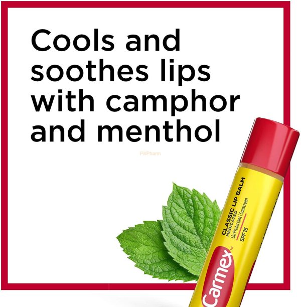 Carmex Classic Medicated Lip Balm Stick with SPF 15 4.25g - Image 3