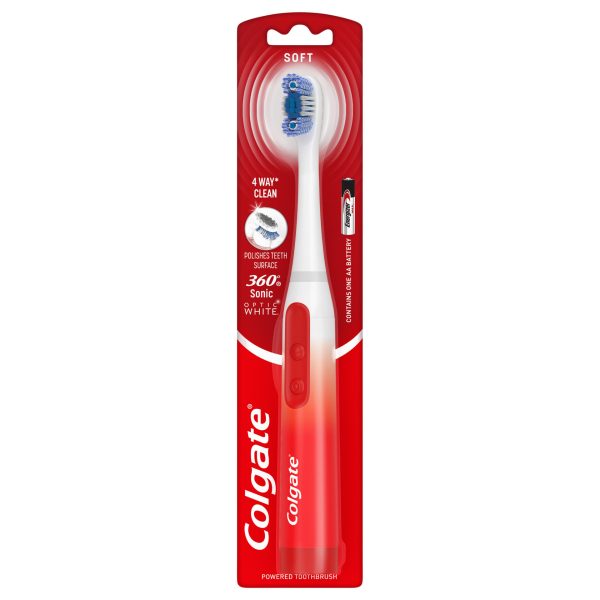 Colgate Battery Tooth Brush Adult - 360 Sonic Optic White