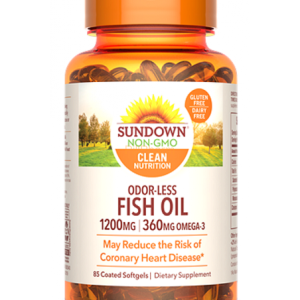 Sundown Naturals, Fish Oil 1200 mg Odorless Softgels
