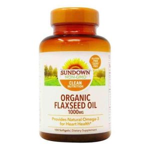 Sundown Naturals, Flaxseed Oil 1000 mg Softgels