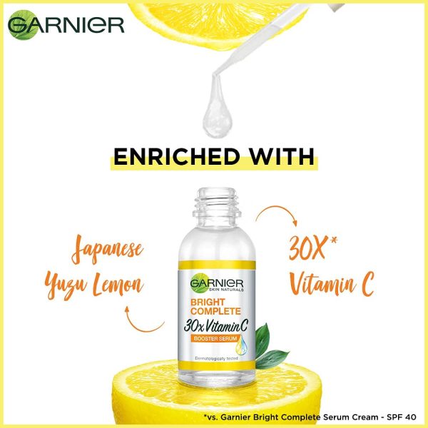Garnier Bright Complete VITAMIN C Booster Face Serum 30ml - Image 4