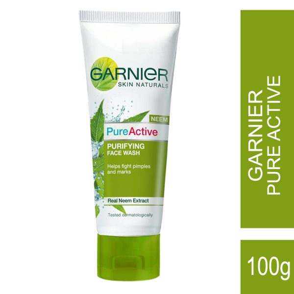 Garnier Skin Naturals Pure Active Neem Face Wash, 100g