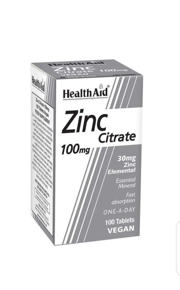 HealthAid Zinc Citrate 100mg Tablets 100's