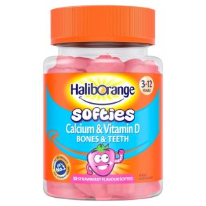 Haliborange-Calcium & Vitamin D Strawberry Softies 30's For Kids 3-12 yrs