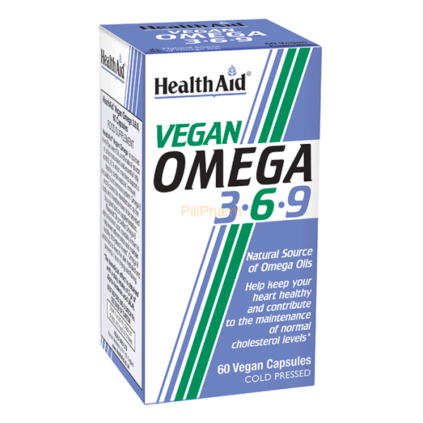 Health Aid Vegan Omega 3 - 6 - 9 Capsules 60's