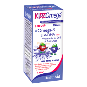 Health Aid Kidz Omega Liquid 200ml (Wild Berry Flavour)