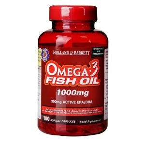 Holland & Barrett’s Omega 3 Fish Oil Concentrate 1000mg capsules 100's