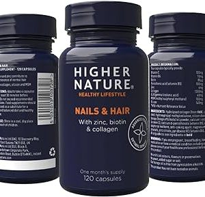 Higher Nature Nails and Hair Formula 120 Capsules