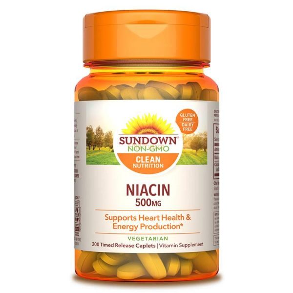 Sundown Naturals, Niacin 500 mg Time Release Caplets