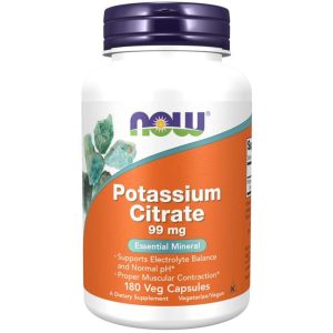 Now Potassium Citrate 99mg Veg Capsules 180's