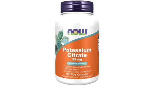 Now Potassium Citrate 99mg Veg Capsules 180's
