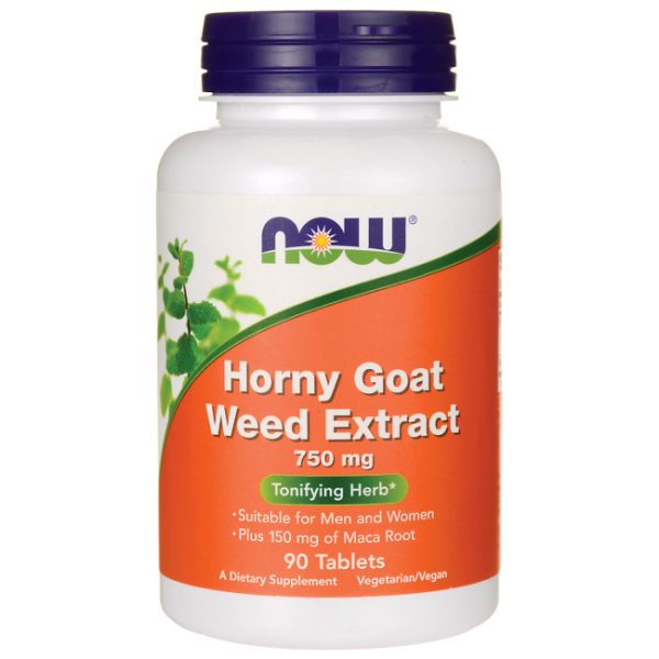 Now Foods Horny Goat Weed Extract 750 mg Tablets