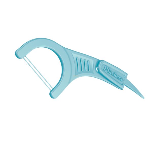 Plackers Twin-Line Dental Floss Picks, Cool Mint, 75 Count - Image 5