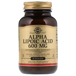Solgar Alpha Lipoic Acid 600mg Tablets 50's