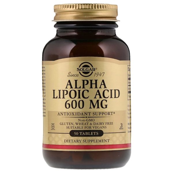 Solgar Alpha Lipoic Acid 600mg Tablets 50's