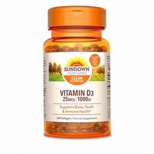 Sundown Naturals, Vitamin D3 1000 IU Softgels