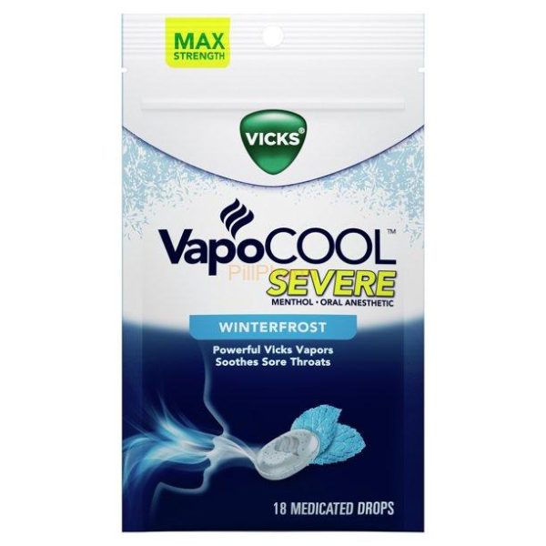 Vicks VapoCOOL SEVERE Medicated Drops 18's