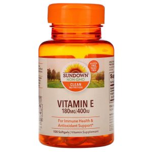 Sundown Naturals, Vitamin E 400 IU Softgels