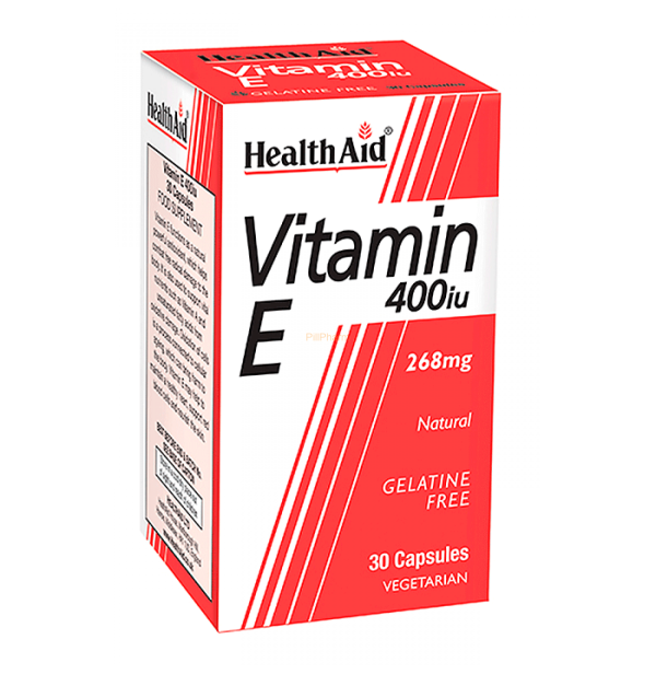 Health Aid Vitamin E 400iu Natural Capsules 30's