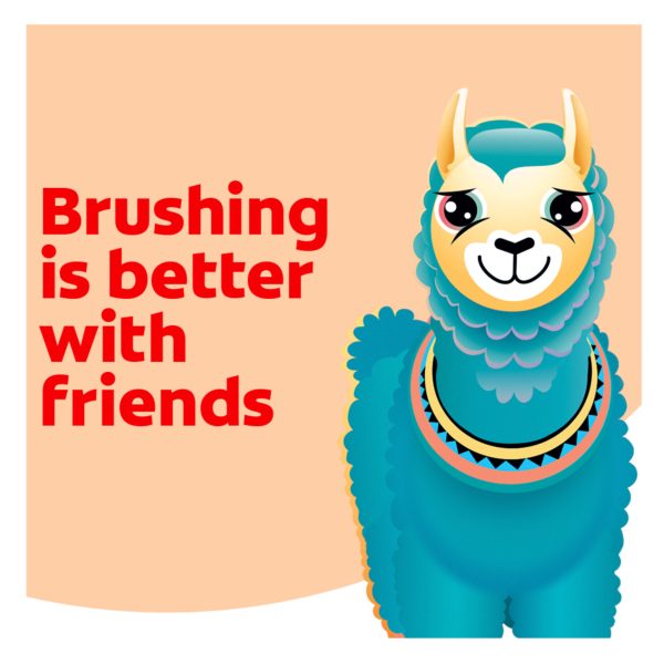 Colgate Kids Battery Toothbrush, Llama Toothbrush, 1 Pack - Image 3