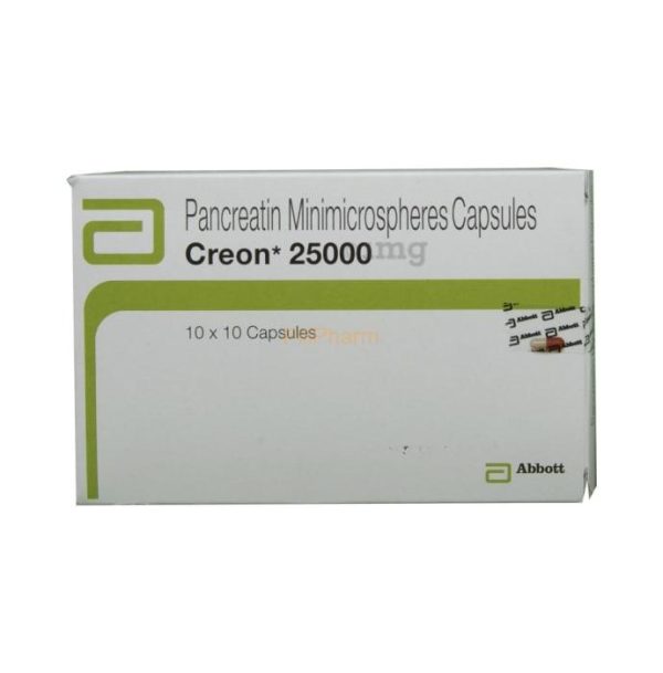 Creon 25,000IU 300mg Caps 100's - Image 2