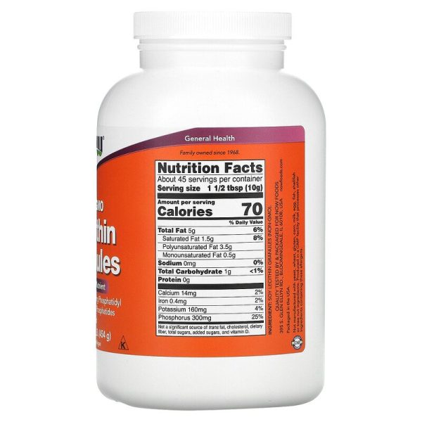 Now Foods Lecithin Granules 454gm - Image 2