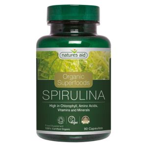 Natures Aid Organic Spirulina 500mg capsules