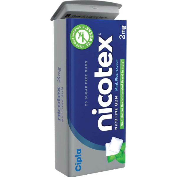Cipla Nicotex Nicotine Gum 25's - Image 2