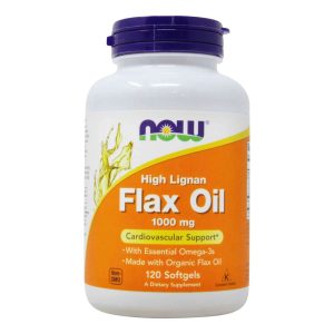 Now Foods Flax Oil - 120 Softgels