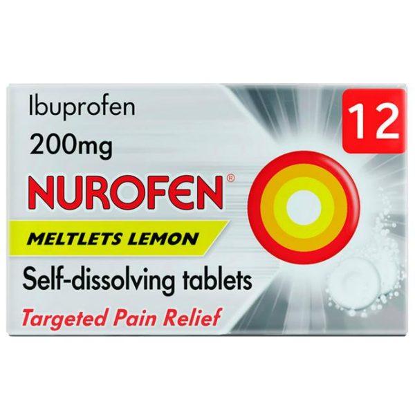 Nurofen Meltlets Lemon 200mg 12's