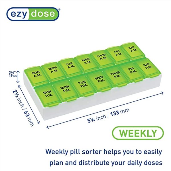 Ezy Dose Weekly (7-Day) AM/PM Pill Planner - Image 2