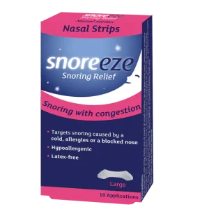 Snoreeze Snoring Relief Nasal Strips Large - 20 Applications