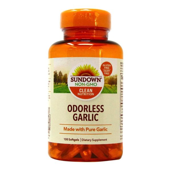 Sundown Naturals, Garlic Odorless (Pure Garlic) Softgels