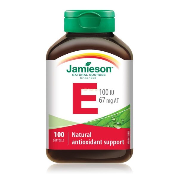 Jamieson Vitamin E Softgels 100iu/67mg 100's