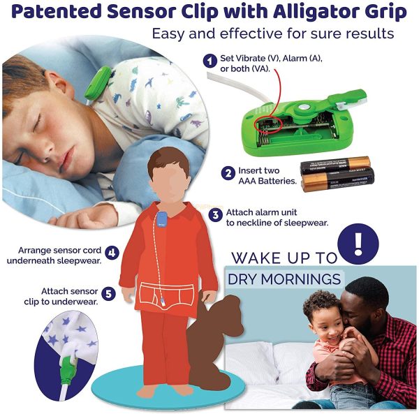 Wet-Stop 3 Blue Bedwetting Enuresis Alarm - Image 4