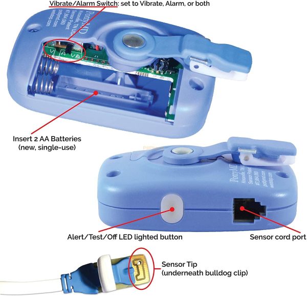 Wet-Stop 3 Blue Bedwetting Enuresis Alarm - Image 5