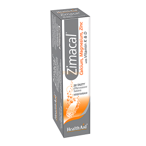 Health Aid Zimacal (Calcium, Magnesium Zinc, Vit D, Vit K) - Effervescent Tablets