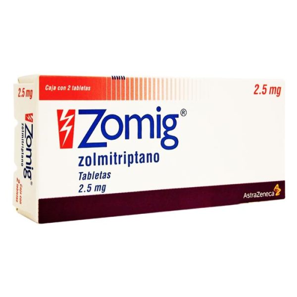 Zomig 2.5 mg tablets (zolmitriptan) 6's - Image 2