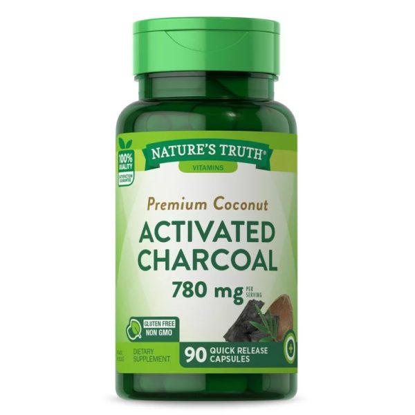 Nature's Truth Activated Charcoal 780mg Quick Release capsules 90's
