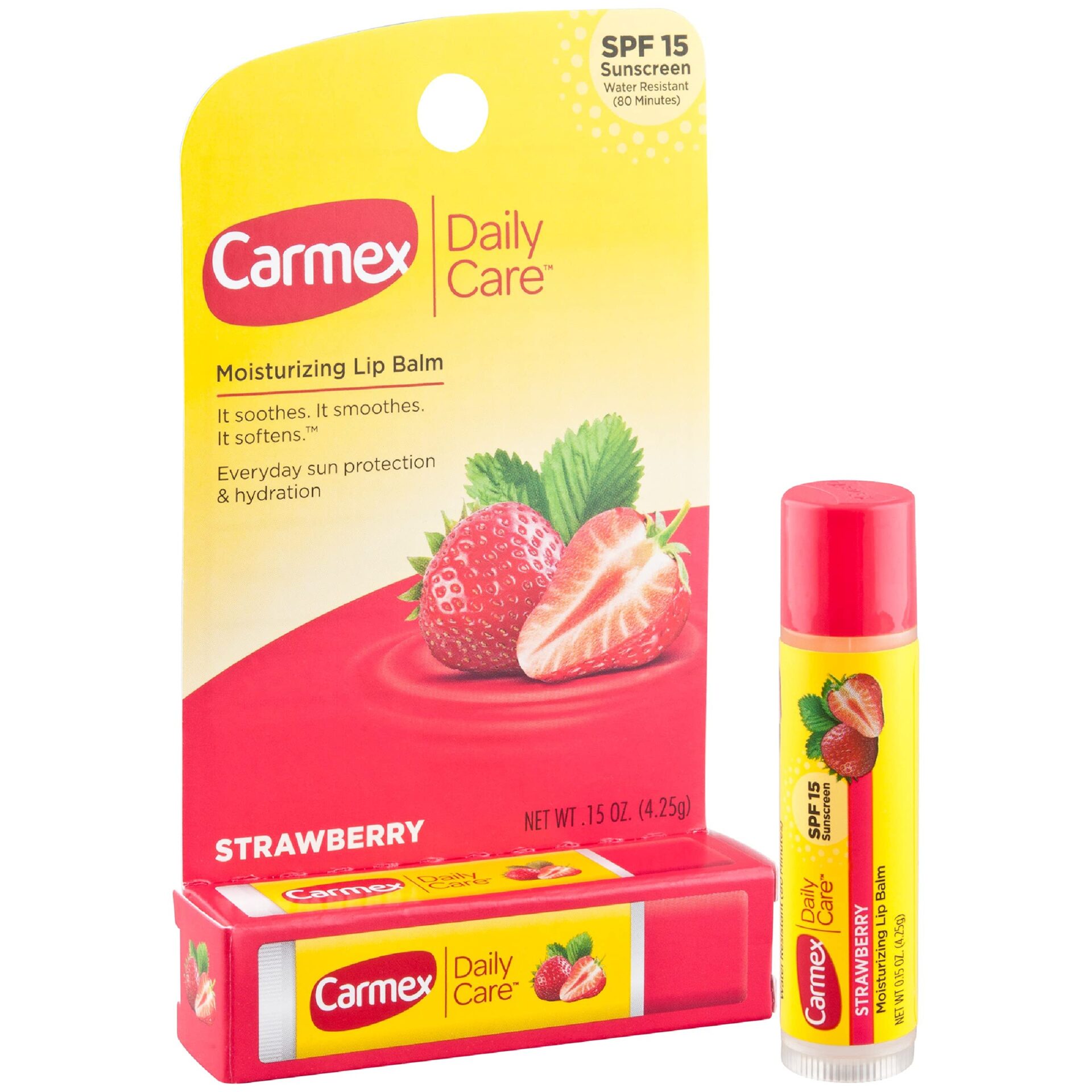 Carmex Lipbalm SPF15 (Box-Stick) 4.25gms (Strawberry)